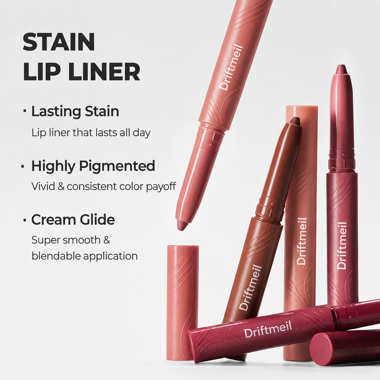 Last Day Buy 1 Get 1 Free Easy Glide Lip Liner — Creamy, Blendable Color with Smooth Application, Summervibes