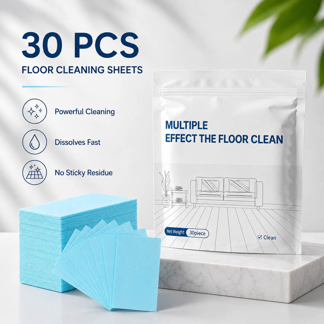 Floor Cleaning Wipes—Instant Cleaning, No Residue