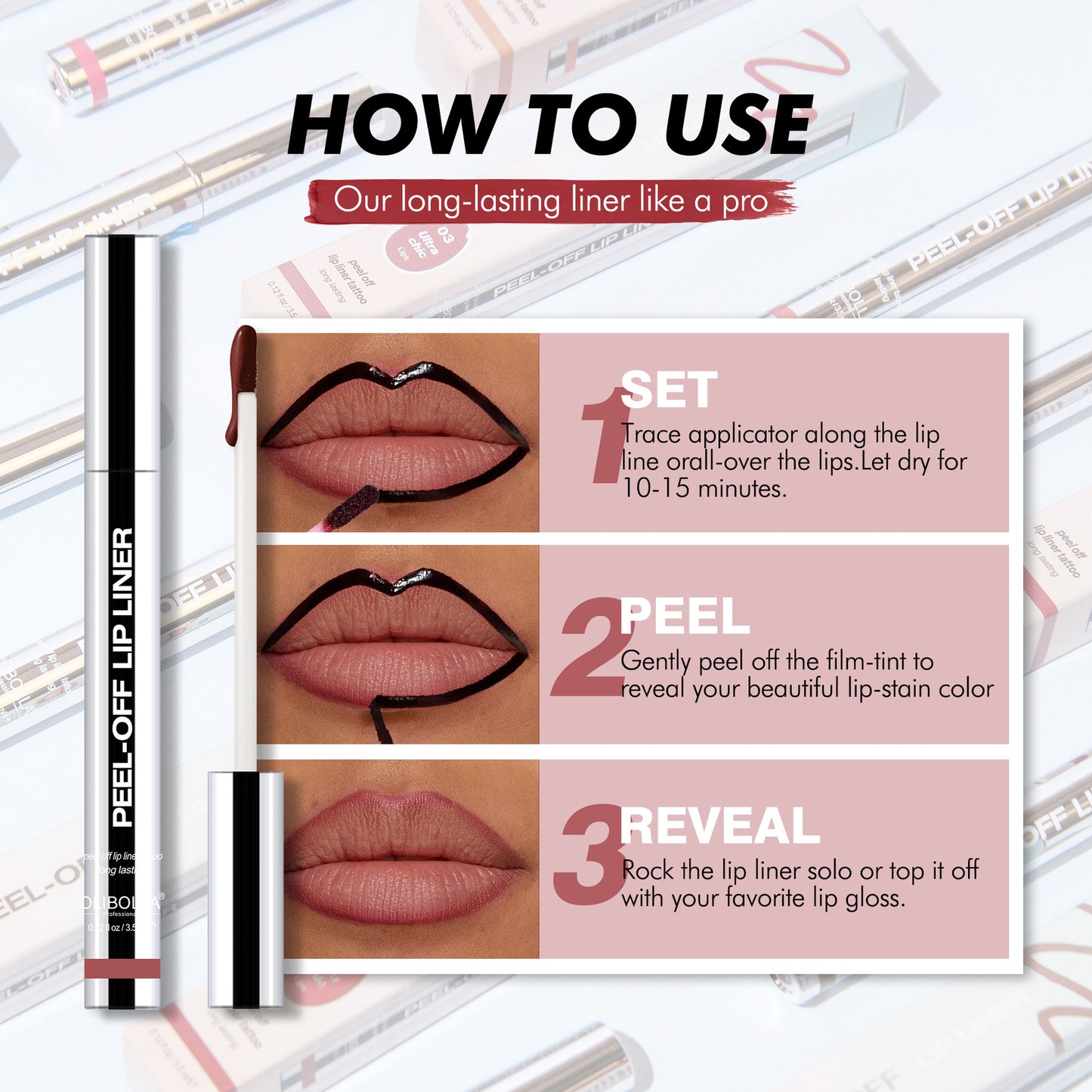 Build Your Own Lip Kit – Peel-Off Lip Liner & Lip Glaze Elixir Duo