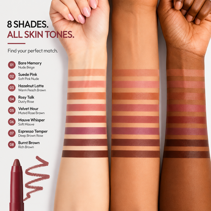 Last Day Buy 1 Get 1 Free Easy Glide Lip Liner — Creamy, Blendable Color with Smooth Application, Summervibes